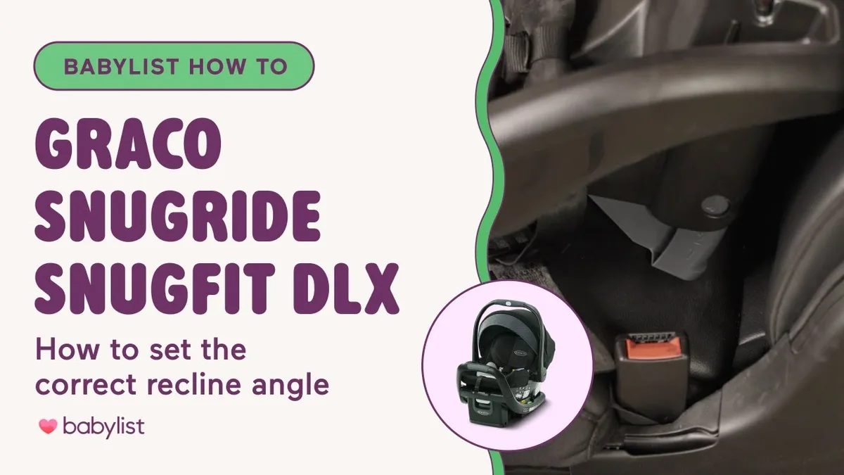 car seat recline angle infant