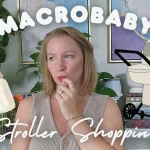 stroller shopping in store