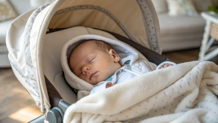 can newborn sleep in stroller