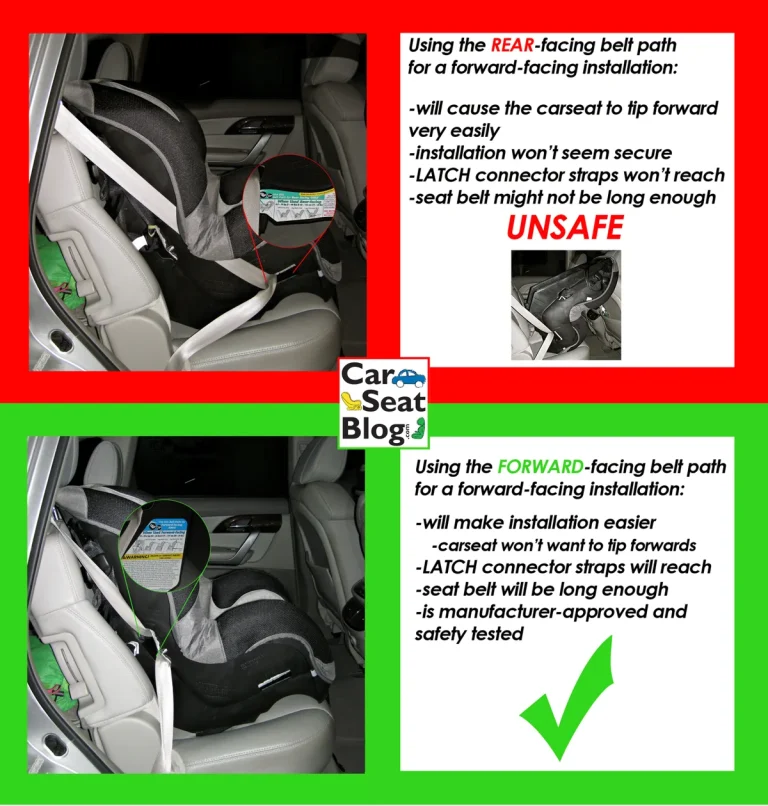 how to install baby car seat with seatbelt