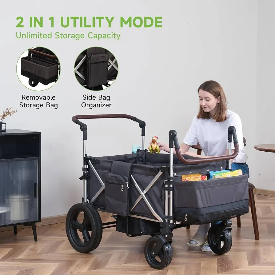 wagon stroller for infant and toddler